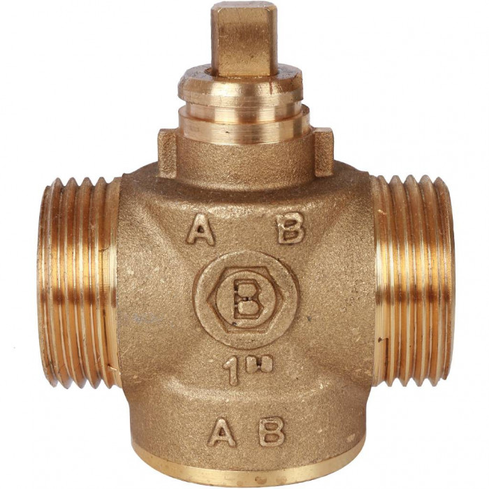STOUT Компактный 2-Ходовой зональный клапан, сервопривод 230V, с кабелем 1м., НР 1"