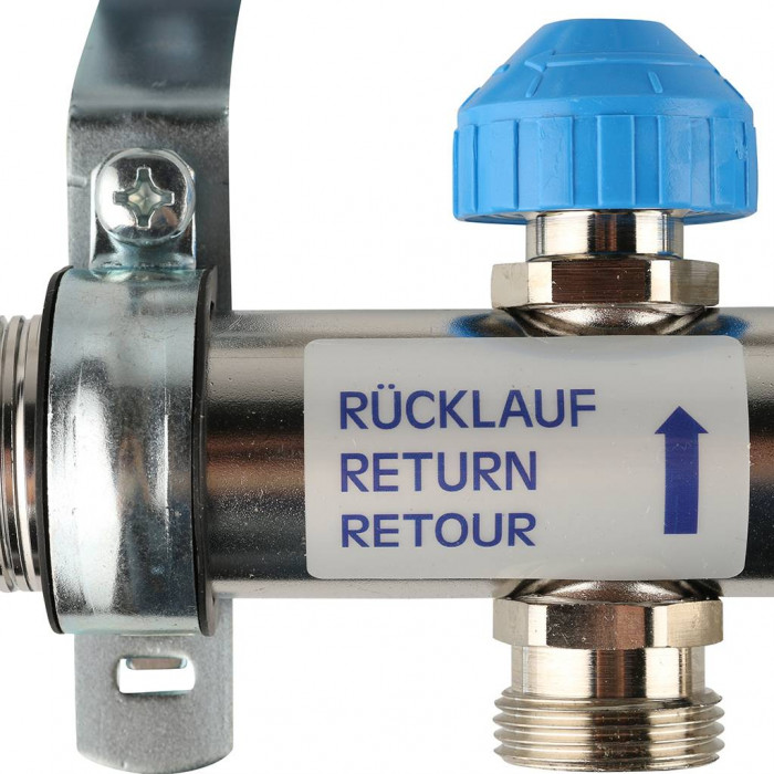 Распределительный коллектор REHAU HKV-D на 11 контуров нержавеющая сталь (12081111002)