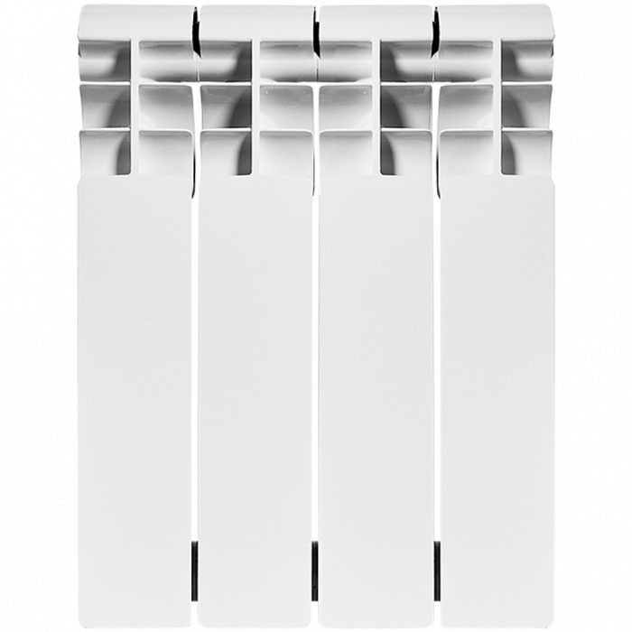 Биметаллический радиатор ROMMER Profi BM 350, 4 секций, боковое подключение, белый