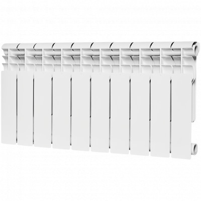 ROMMER Profi BM 350 (BI350-80-80-130) 10 секций радиатор биметаллический (RAL9016)