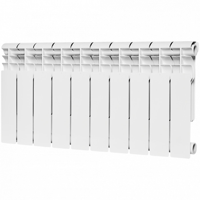 ROMMER Profi BM 350 (BI350-80-80-130) 10 секций радиатор биметаллический (RAL9016)