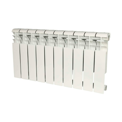 Алюминиевый радиатор Global ISEO 350 350, 10 секций, боковое подключение, белый