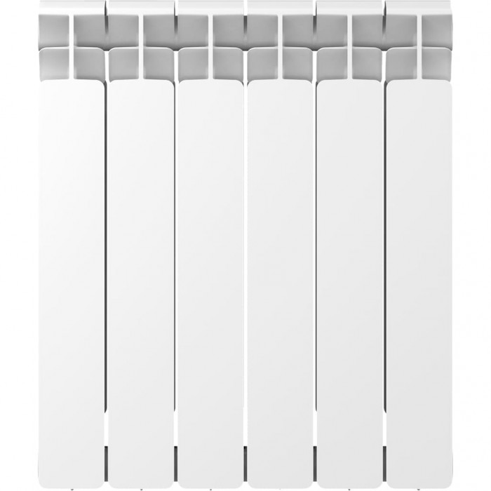Биметаллический радиатор RIFAR BASE 500, 6 секций, боковое подключение, белый