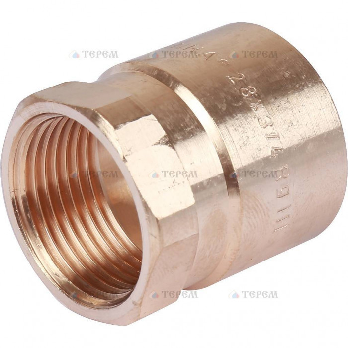 Sanha 4270g переход ВП-ВР, бронза28x3/4, для медных труб под пайку