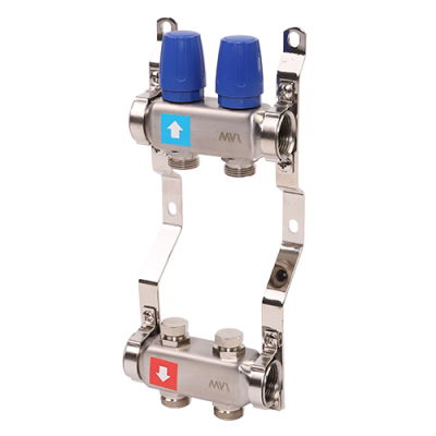 Коллектор без расходомеров, 2 выхода