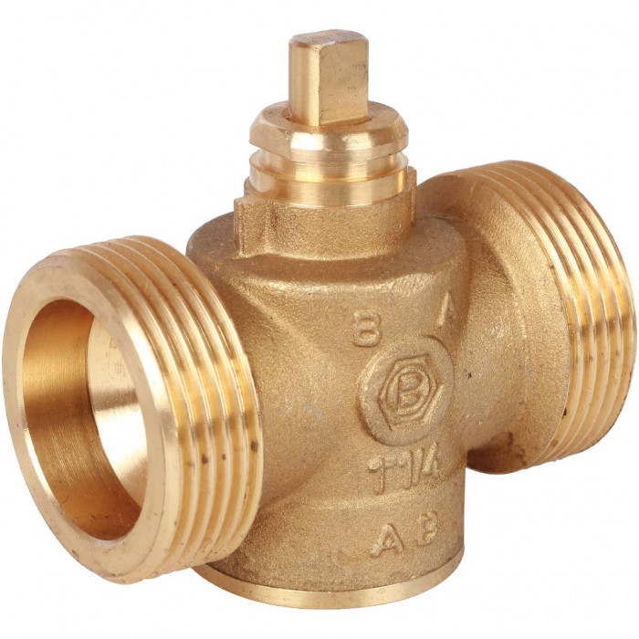 STOUT Компактный 2-Ходовой зональный клапан, сервопривод 230V, с кабелем 1м., НР 1 1/4"