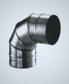 Отвод 90° д. 200 P1U (С)