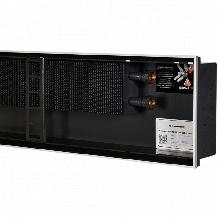 ROMMER RCN1-1000-0820080 ROMMER Конвектор внутрипольный RCN 80.200.800 (Решётка роликовая, анодированный алюминий)