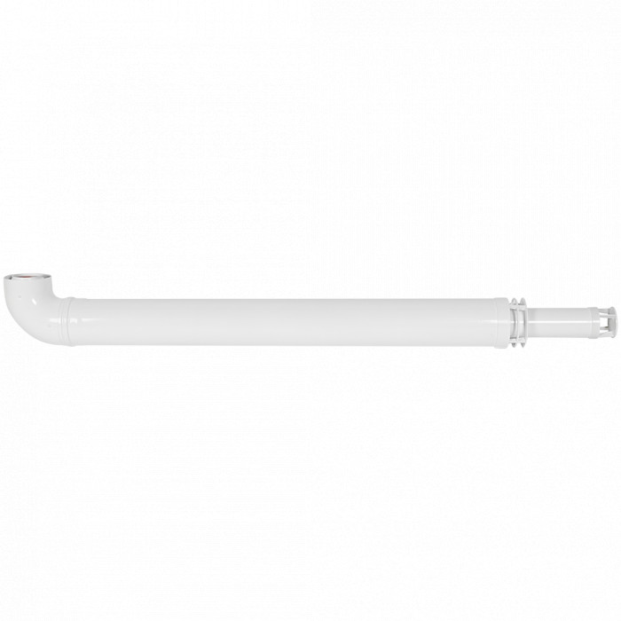 ROMMER RCA-6010-241220 Комплект дымохода АНТИЛЕД 60/100 - 1220мм (Bosch, Buderus, Navien S/C/E, Baxi ECO Nova/Classic, Baltur, Fondital ) в комплекте фланец