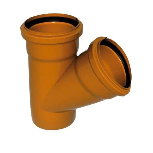 Тройник Sinikon D160 x 160 x 45° для нар. канализации