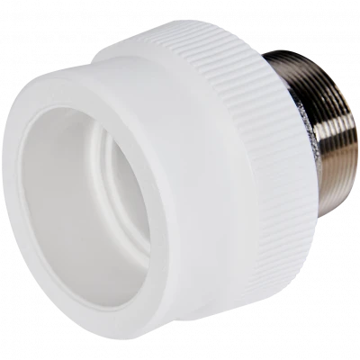 Муфта комбинированная Pro Aqua d= 63-2 PP-R под ключ НР Белая