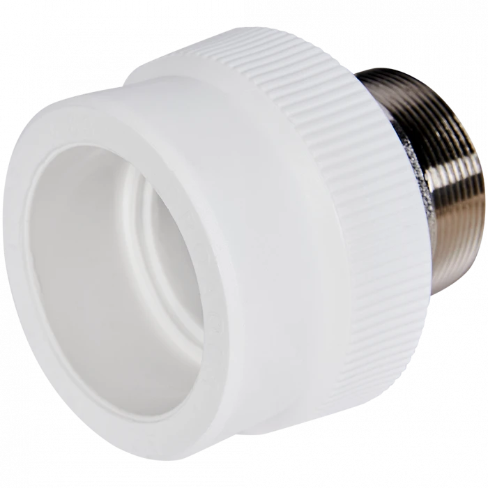 Муфта комбинированная Pro Aqua d= 63-2 PP-R под ключ НР Белая