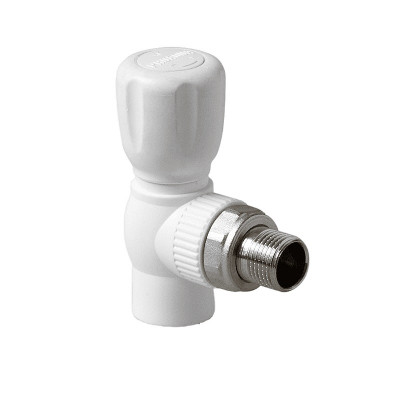 Pro Aqua PA42110 Pro Aqua d=25-3/4 PP-R Шаровой кран для радиатора угловой Белый