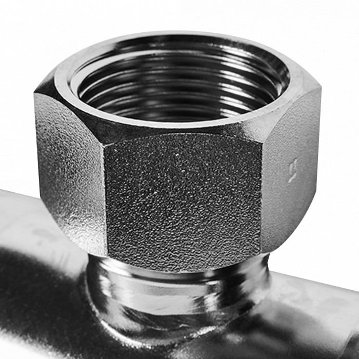 ROMMER RSS-0015-000541 ROMMER Тройник-переходник-ВР, 54х1, из нержавеющей стали прессовой