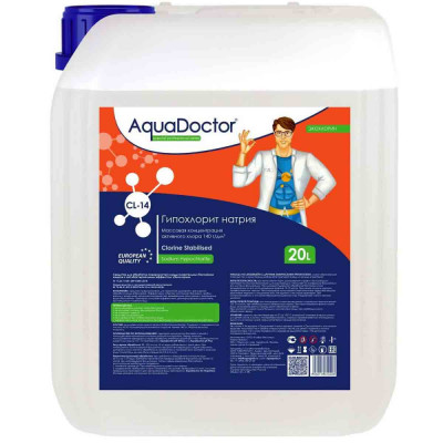AquaDoctor CL-14 Хлор жидкий 20л (Гипохлорит натрия) K