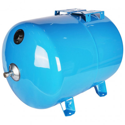 STOUT STW-0003 Расширительный бак, гидроаккумулятор 100 л. горизонтальный (цвет синий)