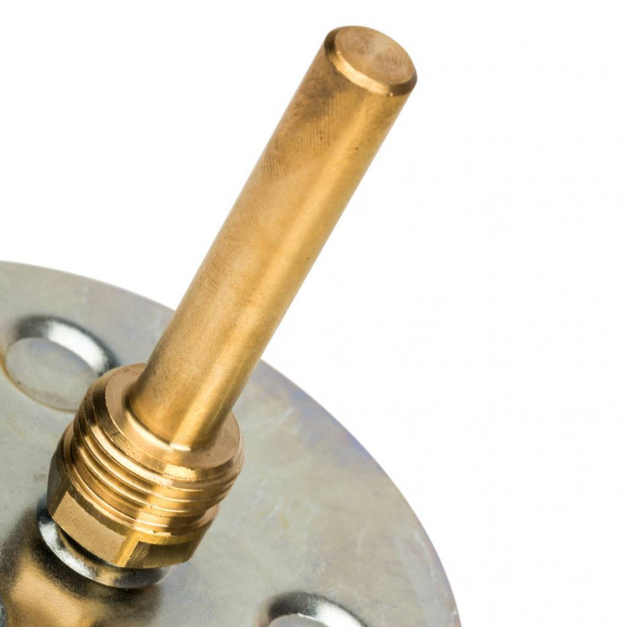 Термометр биметаллический STOUT с погружной гильзой 75 мм SIM-0001-107515