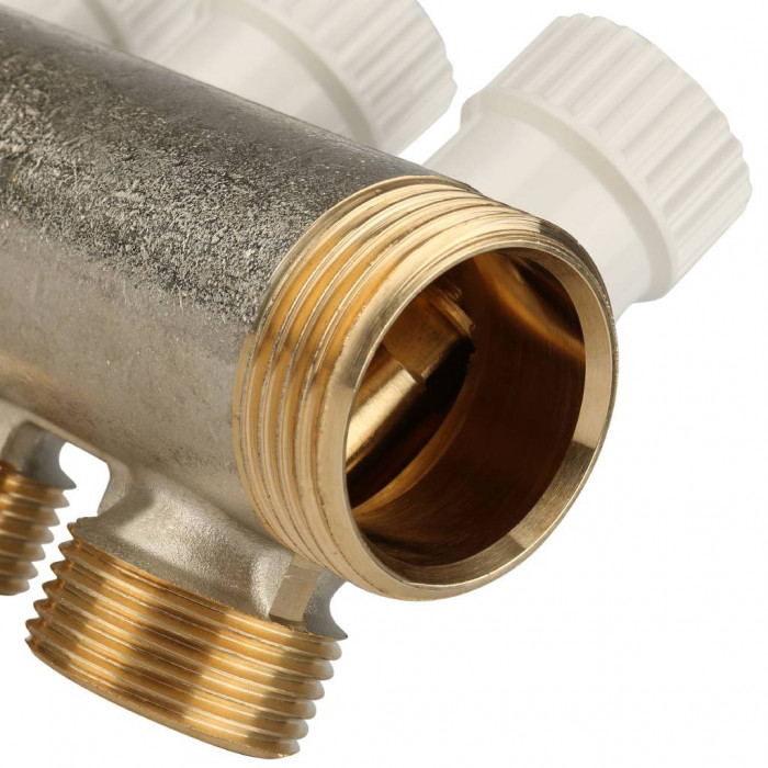 STOUT Коллектор распределительный 1", 4 отвода 3/4"ЕК