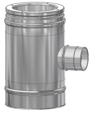 Тройник 90° для SW 80 мм д. 150 ICS25