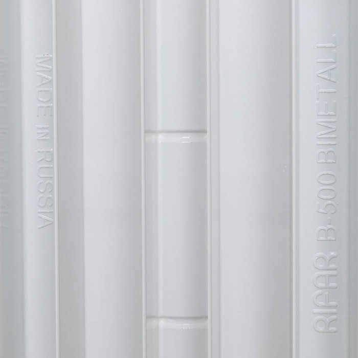 Биметаллический радиатор RIFAR BASE 500, 5 секций, боковое подключение, белый