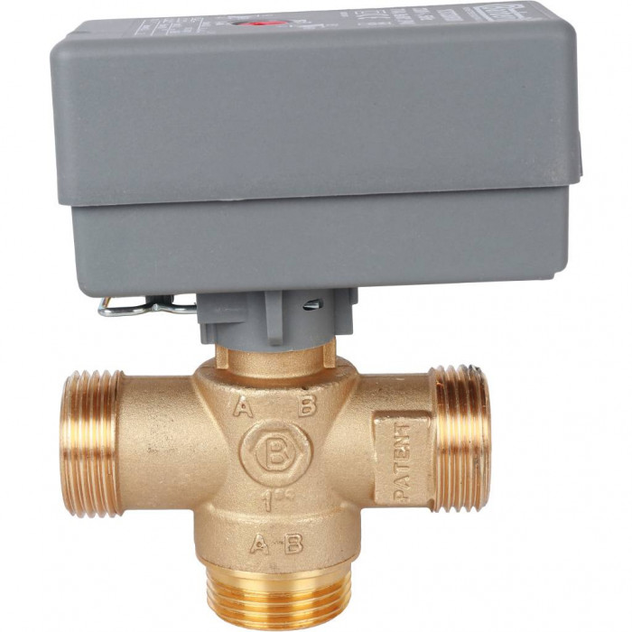 STOUT 3-Ходовой зональный клапан, сервопривод 230V, с кабелем 1м., НР 1"