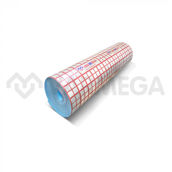 Подложка для теплого пола Varmega VM35101, материал комбинированный 3 мм, рулон 30 кв. м.