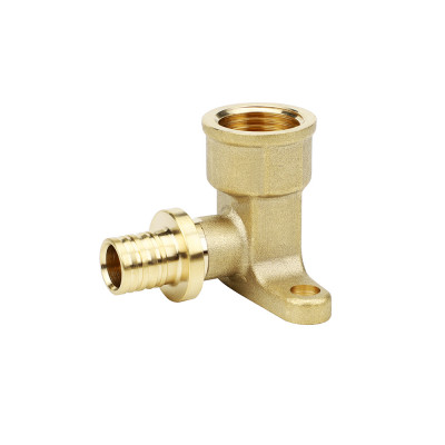 Угольник настенный (водорозетка) с внутренней резьбой Varmega Slide-fit VM51612, 20x1/2&quot;, с креплением, аксиальный