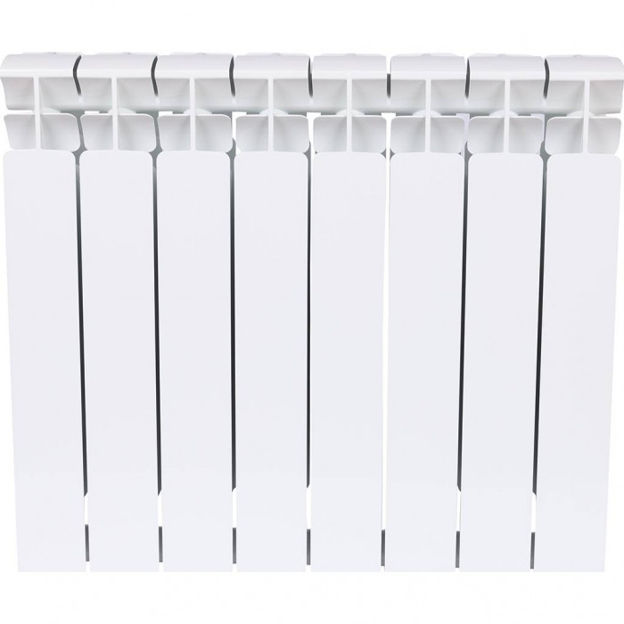 Биметаллический радиатор RIFAR BASE 500, 8 секций, боковое подключение, белый