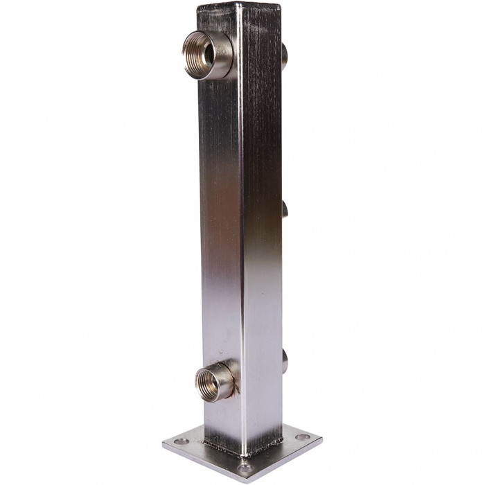 Warme WC-2 Настенная группа безопасности для расширительного бака, нержавеющая сталь 295/80