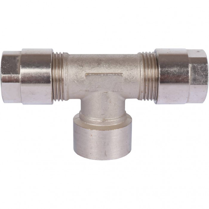 Тройник с внутр.резьбой Prandelli Multyrama (20х2,0х3/4) для металлопластиковых труб винтовой