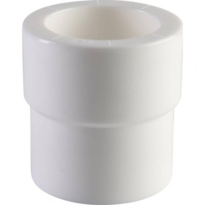 Политэк 40х32 Муфта переходная внутр./наруж. для полипропиленовых труб под сварку (цвет белый)