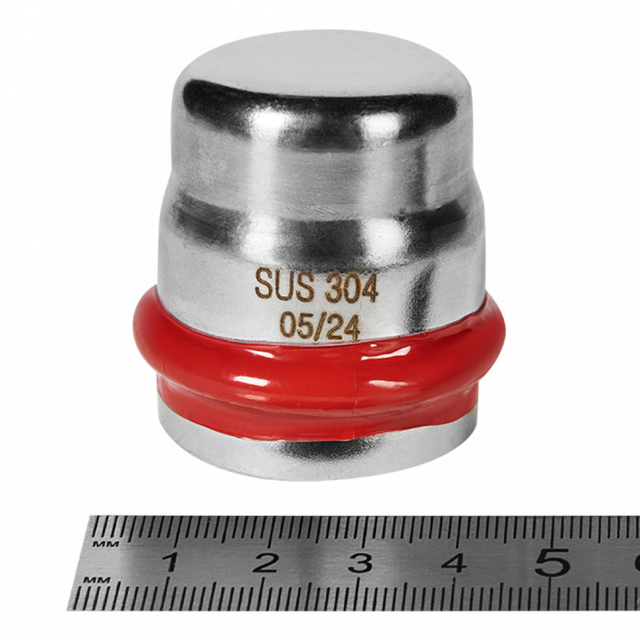 ROMMER RSS-0025-000035 Заглушка, 35, из нержавеющей стали прессовой