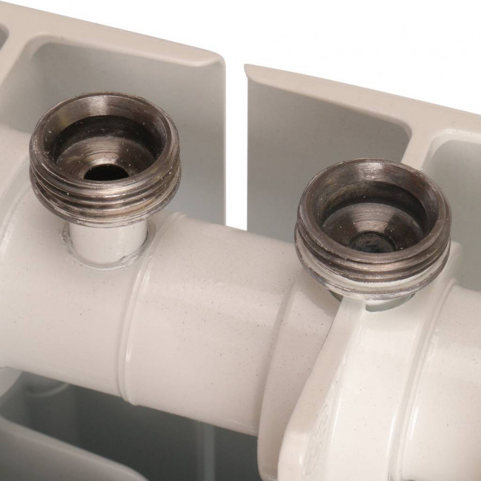 Биметаллический радиатор RIFAR SUPReMO VENTIL 350, 8 секций, нижнее правое подключение, белый