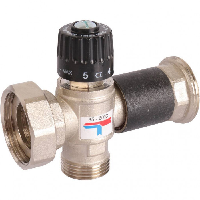 ROMMER RDG-0002 Насосная группа с термостатическим смесительным клапаном (35-60?С) 1  без насоса