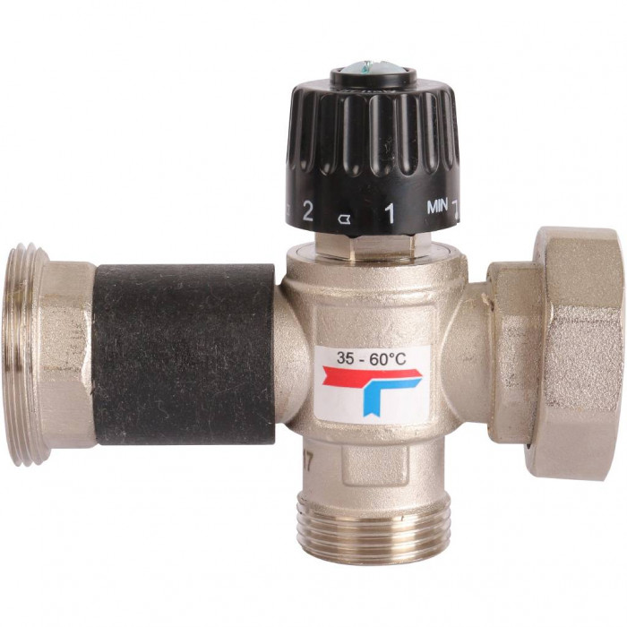 ROMMER RDG-0002 Насосная группа с термостатическим смесительным клапаном (35-60?С) 1  без насоса