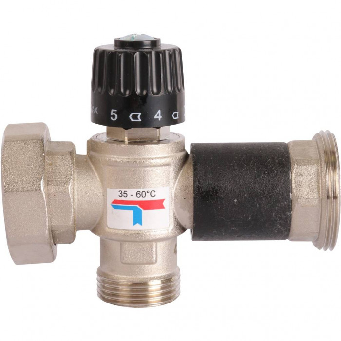 ROMMER RDG-0002 Насосная группа с термостатическим смесительным клапаном (35-60?С) 1  без насоса