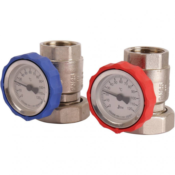 ROMMER RDG-0002 Насосная группа с термостатическим смесительным клапаном (35-60?С) 1  без насоса