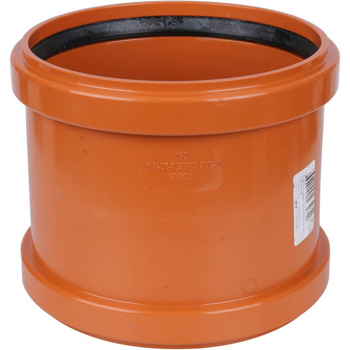 Sinikon Sinikon НПВХ 22200.R.B Sinikon НПВХ Муфта D160 соединительная для нар. канализации