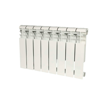 Алюминиевый радиатор Global ISEO 350 350, 8 секций, боковое подключение, белый
