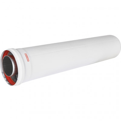 ROMMER RCA-6010-000500 Удлинитель дымохода коакс. раструбн. 60/100 L 500