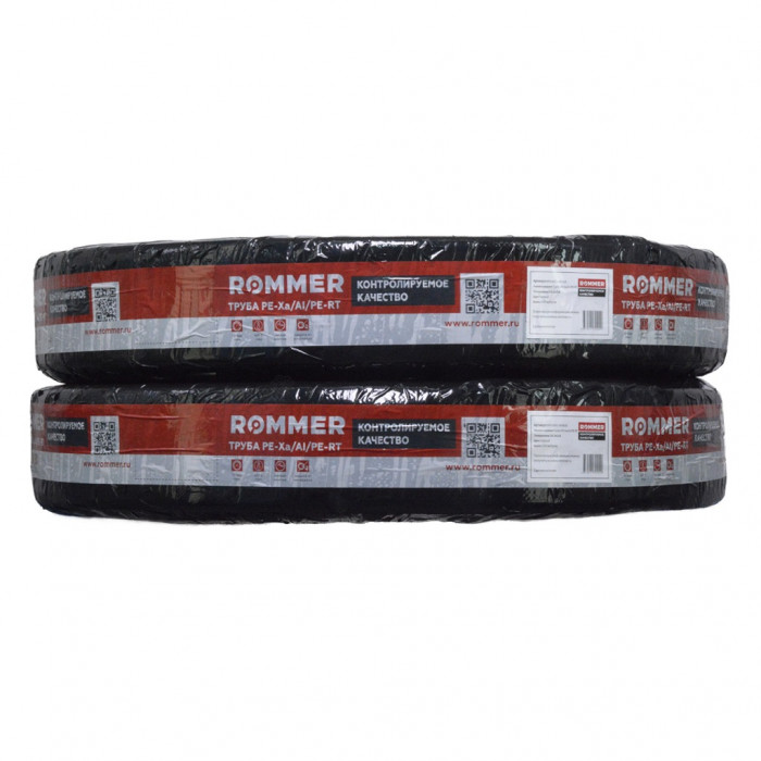 Труба стабильная ROMMER PE-Xa/Al/PE-RT серая 16.2х2.6 (бухта 100 метров)