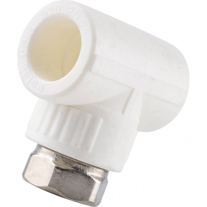 Kalde Тройник комбинированный с накидной гайкой 20х1/2