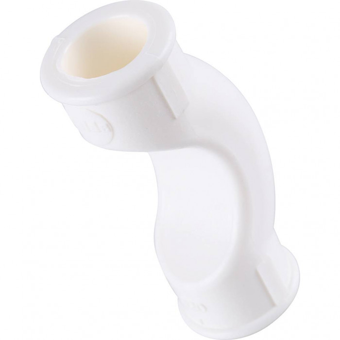 Обводное колено Kalde d=20 для полипропиленовых труб под сварку (цвет белый)