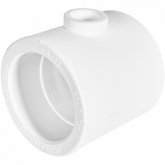 Pro Aqua PA14560P Pro Aqua d= 63-20-63 PP-R Тройник переходной Белый