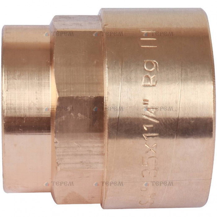 Sanha 4270g переход ВП-ВР, бронза35x11/4, для медных труб под пайку