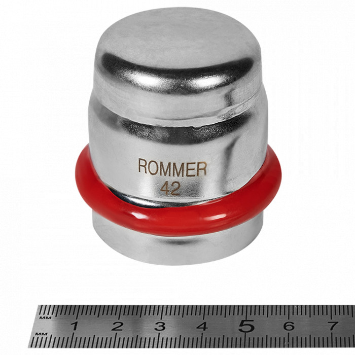 ROMMER RSS-0025-000042 Заглушка, 42, из нержавеющей стали прессовой