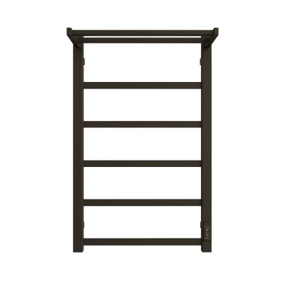 STOUT  SHQ-J2QQ-F08050 STOUT полотенцесушитель электрический JAZZ quadro 80*50 Черный матовый с полкой