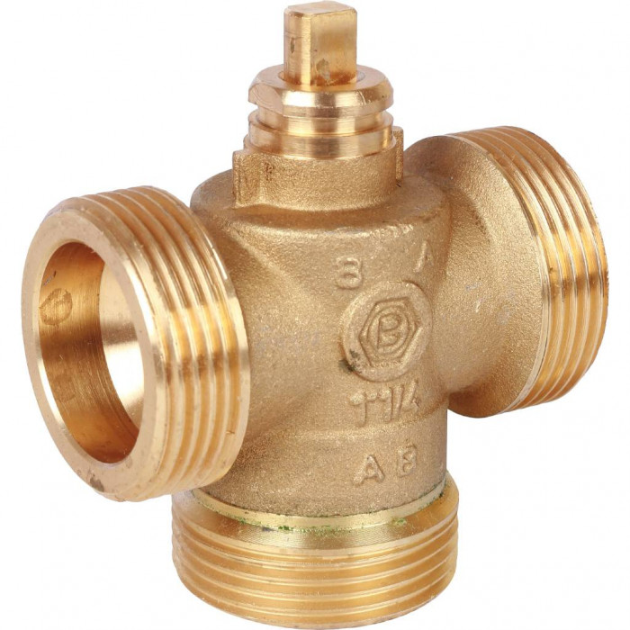 STOUT Компактный 3-Ходовой зональный клапан, сервопривод 230V, с кабелем 1м., НР 1 1/4"