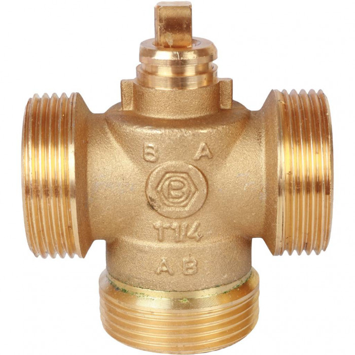 STOUT Компактный 3-Ходовой зональный клапан, сервопривод 230V, с кабелем 1м., НР 1 1/4"