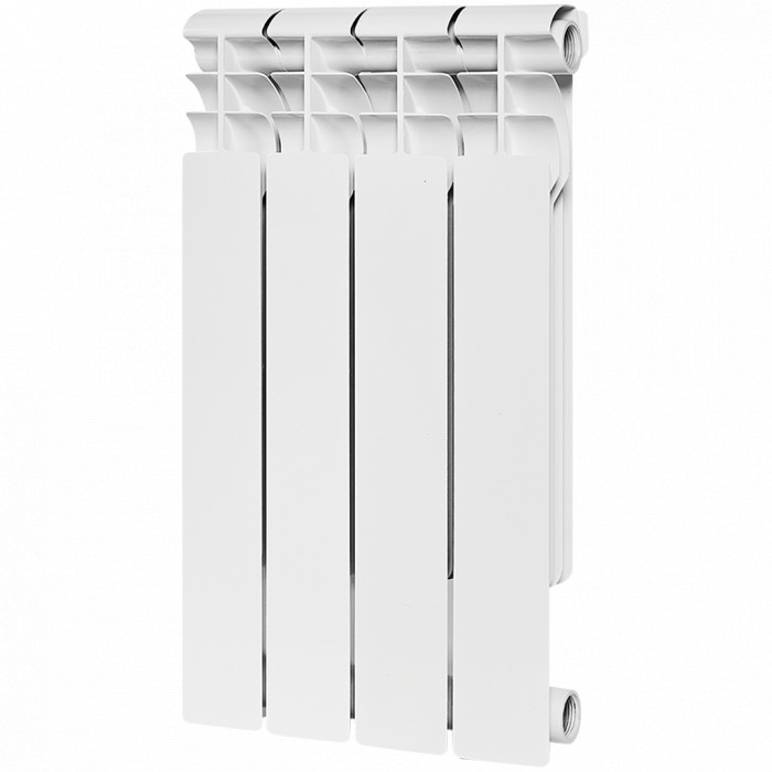 Биметаллический радиатор ROMMER Profi BM 500, 4 секций, боковое подключение, белый